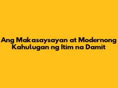 Ang Makasaysayan at Modernong Kahulugan ng Itim na Damit