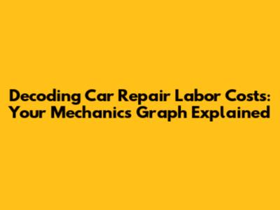 Decoding Car Repair Labor Costs: Your Mechanic's Graph Explained
